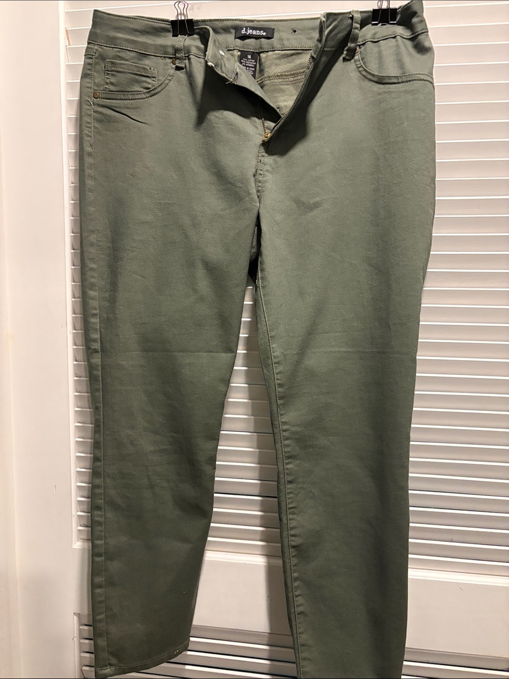 d. jeans Women’s Olive Casual Stretch Chinos